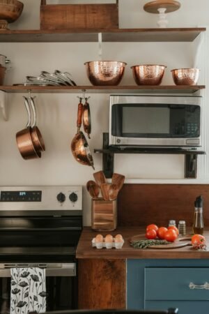 hammered copper mixing bowl set